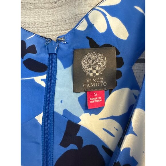 NWT Vince Camuto Blue Floral Sleeveless Romper Size S - Picture 4 of 5